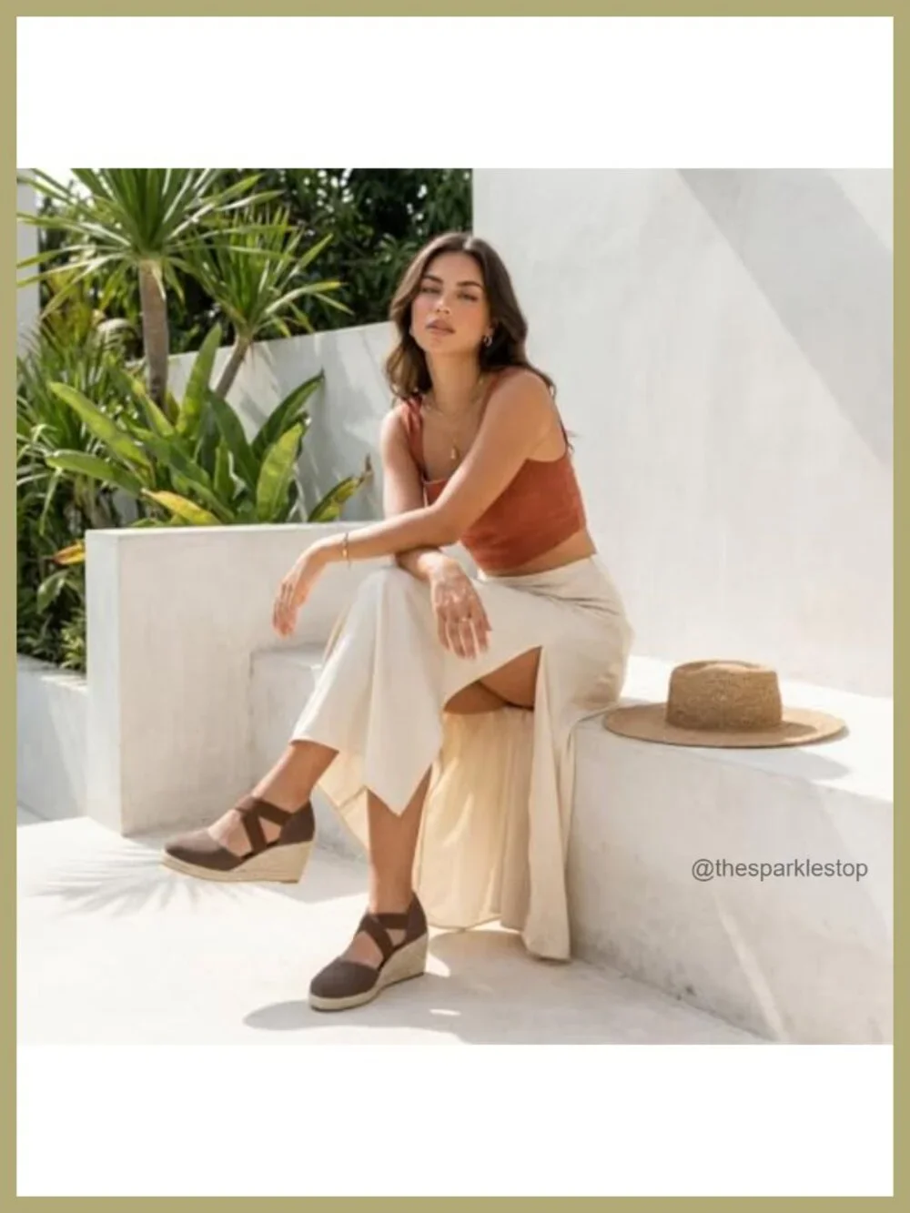 Cushioned Espadrille Wedge Sandals with Elastic Straps Closed Toe
